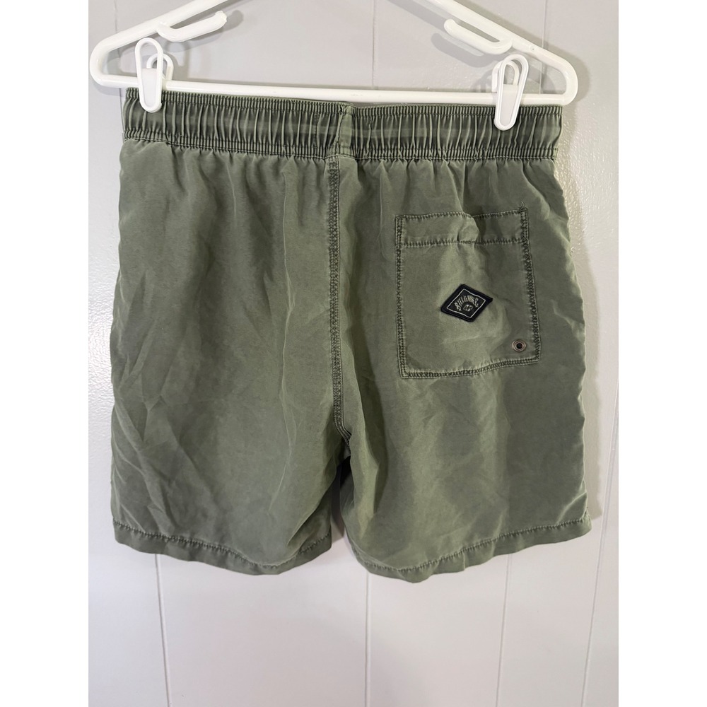 Billabong Board Shorts Mens Small Green All Day Layback Recycler Swim Trunks - Picture 2 of 6